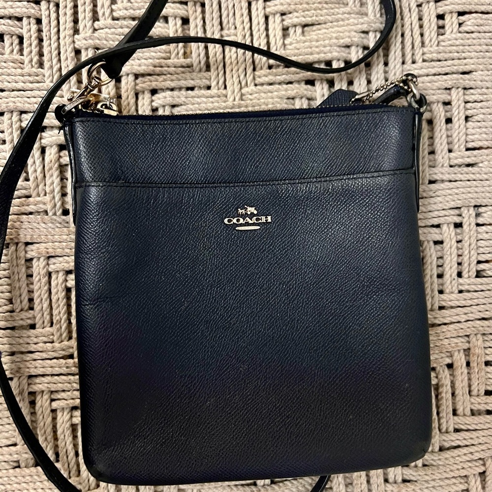 Coach Dark Navy Leather Bag